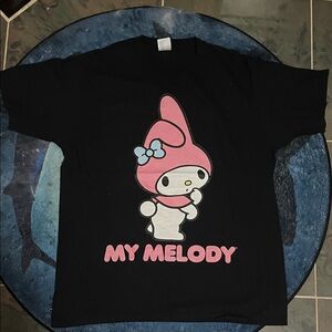 My Melody Sanrio Black T-Shirt